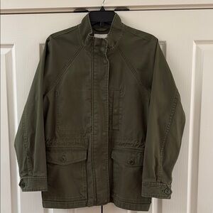 Women's Green Canvas Jacket